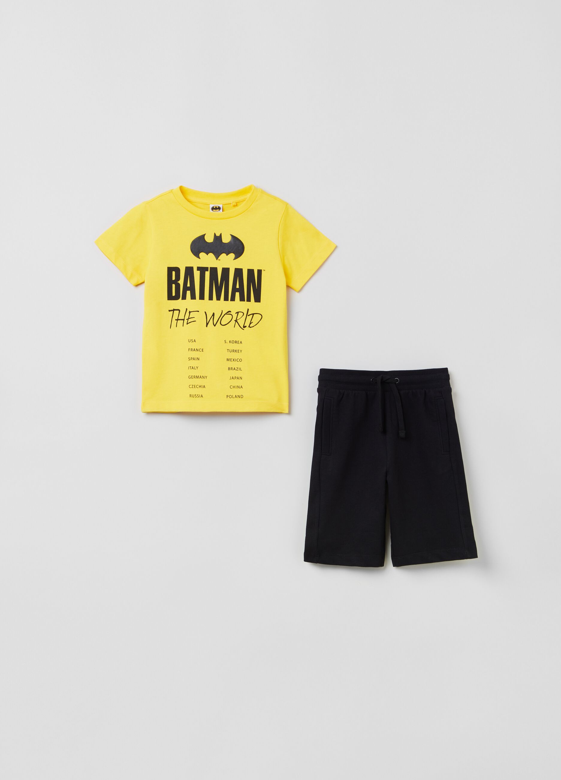 Pack jogging de algodón estampado Batman