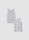 2-pack multicolour Batman organic cotton tank tops_1