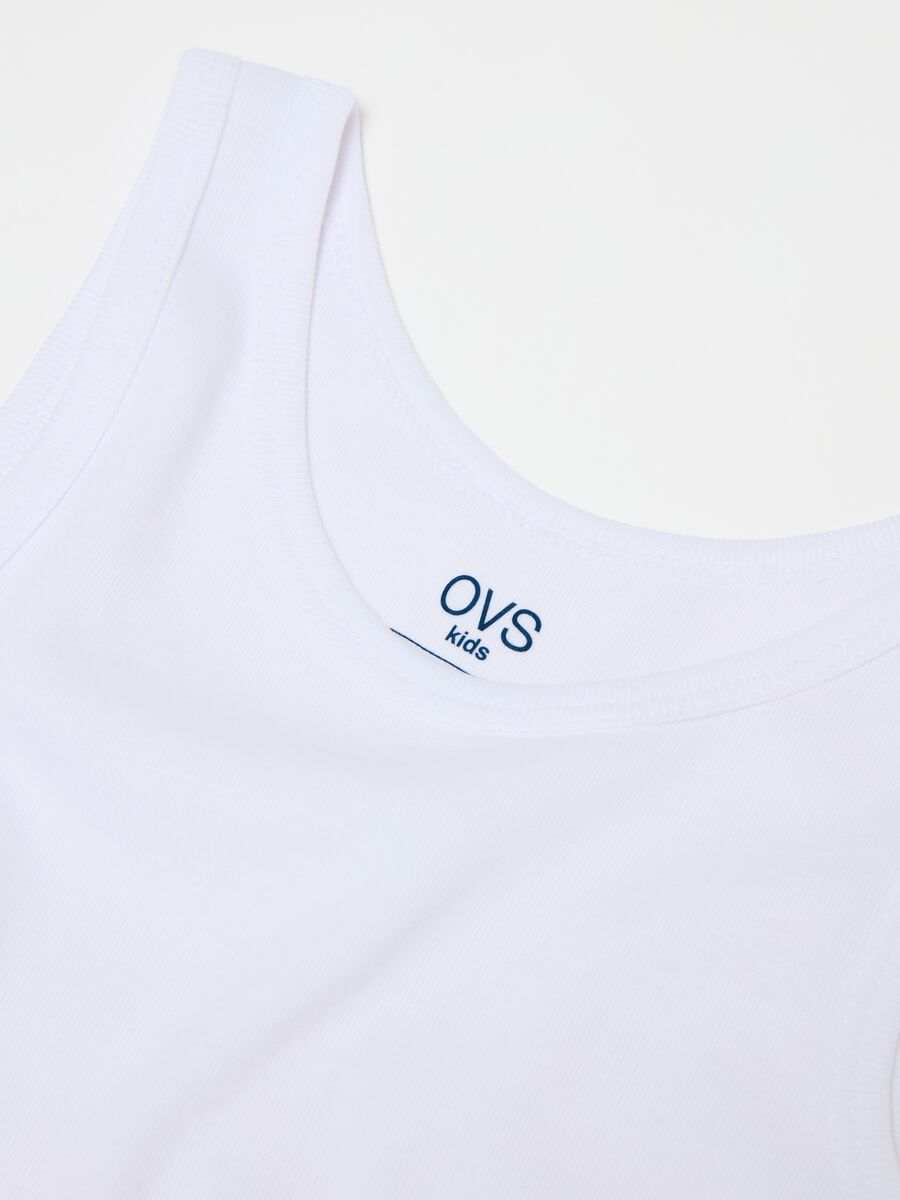 Two-pack racerback vests in organic cotton_2