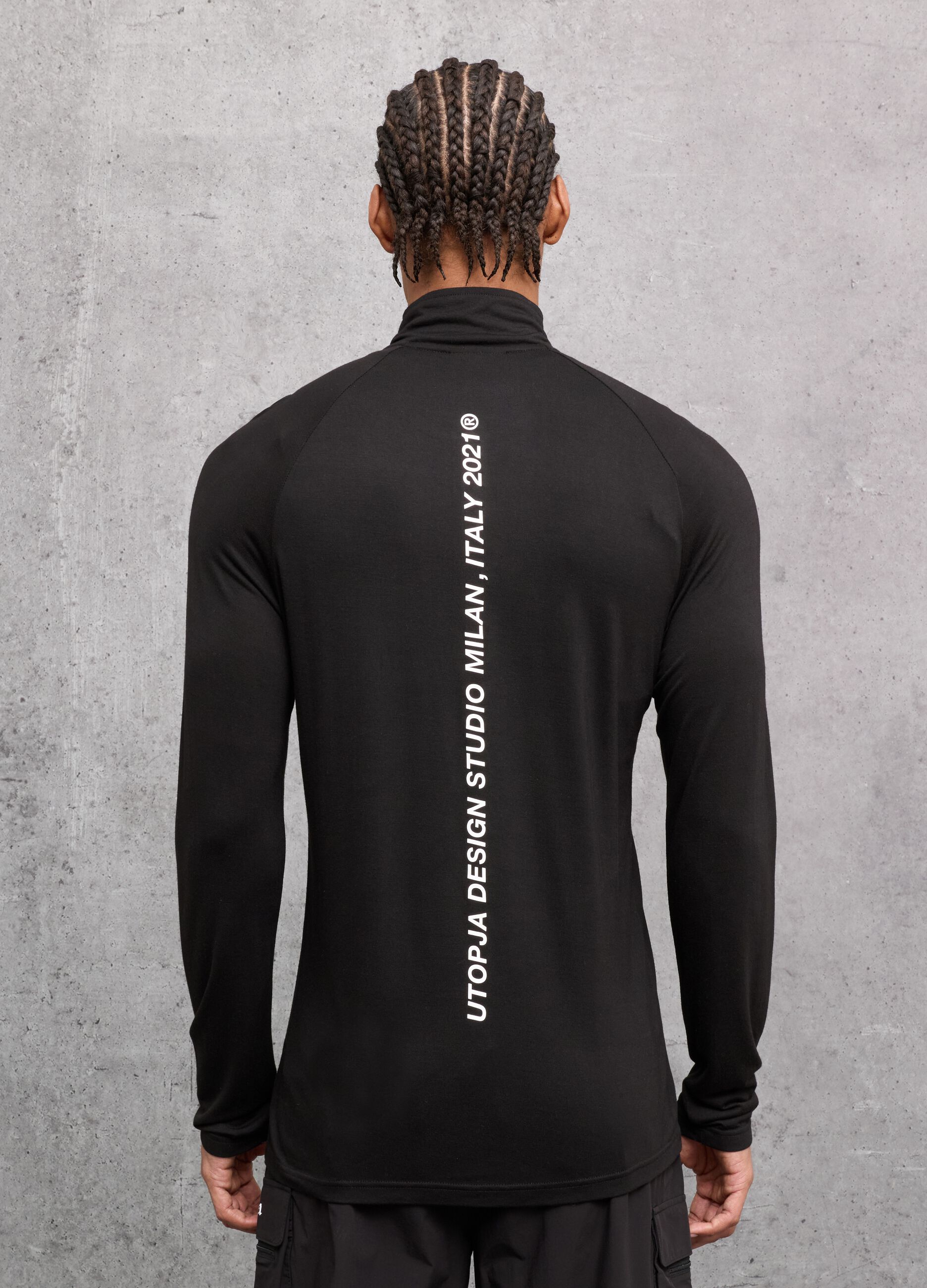 Half-Zip Light Sweater Black