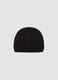 Cappello nero a costine_0