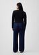 Straight-leg pure cotton denim jeans_5