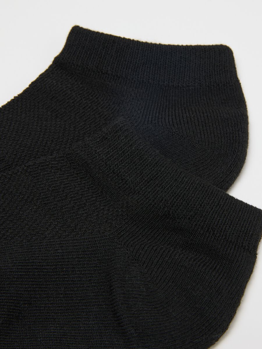 Three-pack ankle black sports socks_2