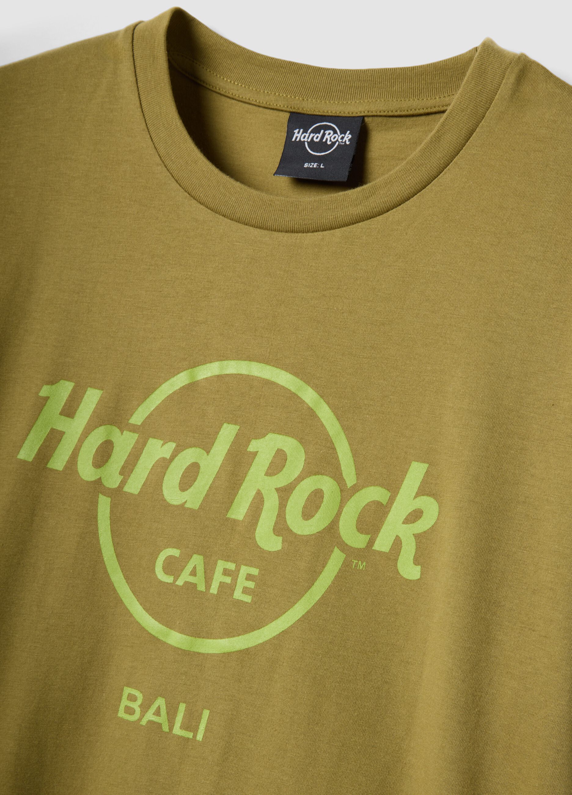 Gr&uuml;nes Hard Rock Cafe T-Shirt aus reiner Baumwolle, Regular Fit
