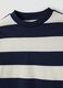 Multicolour pure cotton striped crew-neck T-shirt for boys_2