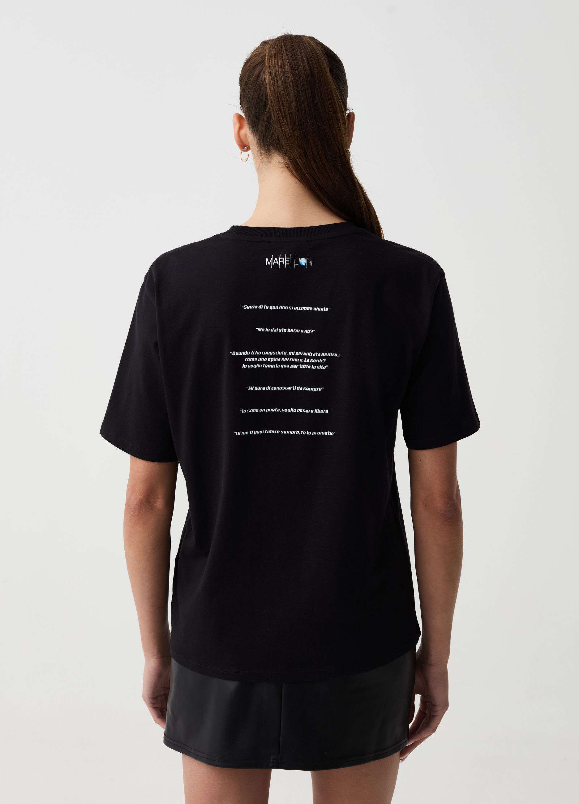 Camiseta oversize con estampado B.ANGEL X MARE FUORI