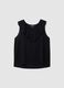 Schwarze Bluse in reiner Viskose oversize_4