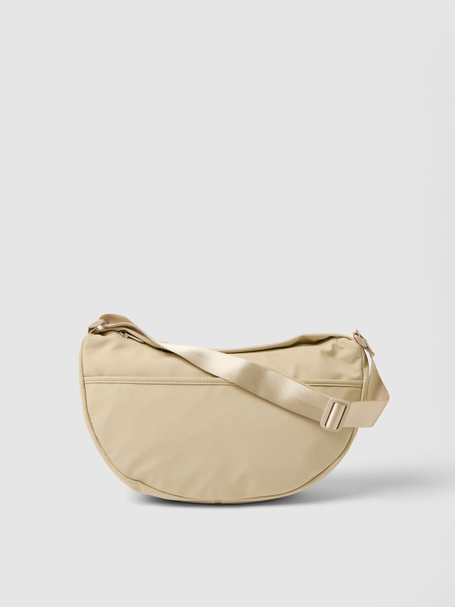Beige crossbody bag with zip_0