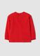 Rotes T-Shirt aus Stretch-Baumwolljersey mit Ducati-Print_1