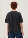 Boys&rsquo; black pure cotton short-sleeve T-shirt, oversized fit_1