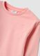 Sweatshirt rosa de gola redonda em mistura de algod&atilde;o e viscose com estrela bordada para beb&eacute; menina_2