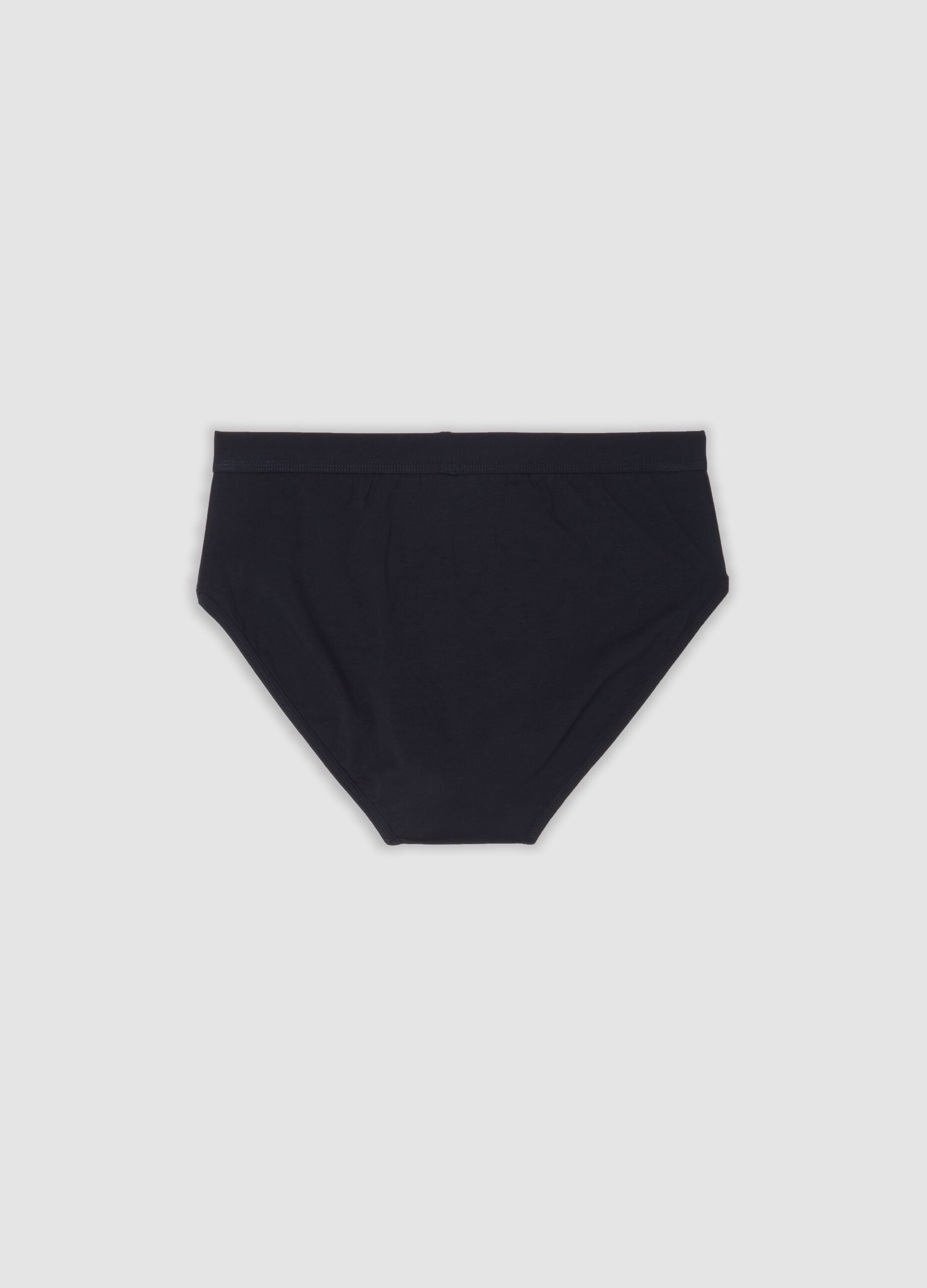2-pack of blue stretch mercerised cotton briefs