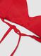 Red triangle bikini top in stretch fabric_1