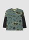 T-shirt verde em algod&atilde;o puro com estampado Pikachu, corte relaxed_0