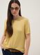 Yellow regular-fit short-sleeve viscose-blend T-shirt_0
