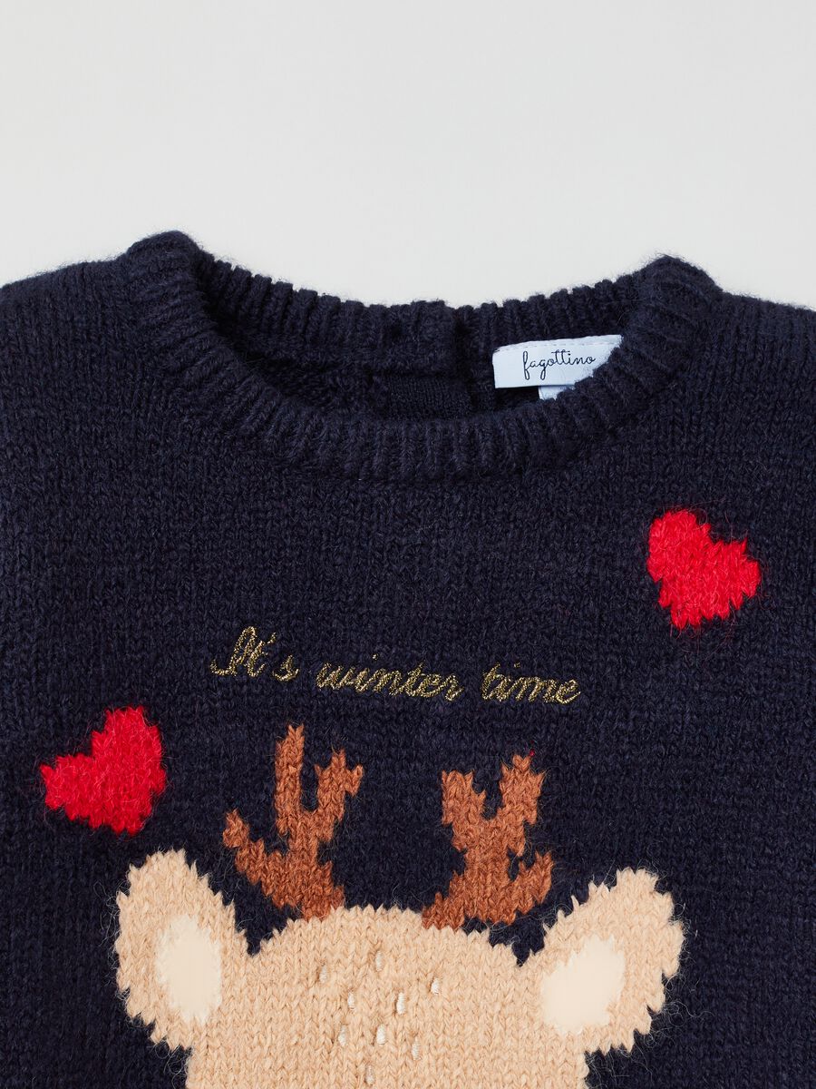Pullover with jacquard reindeer design_2