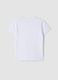 T-shirt branca de algod&atilde;o puro para rapariga, corte regular_4