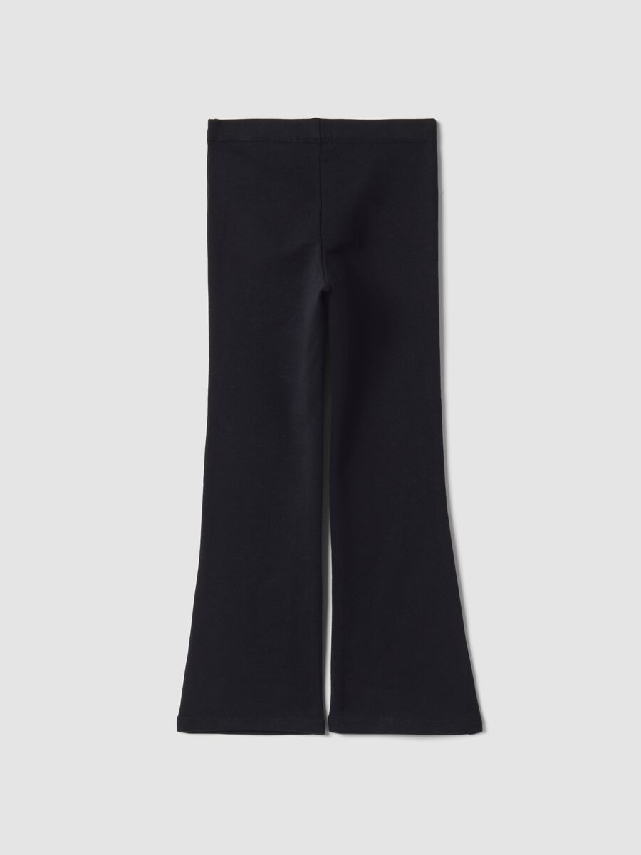 Blaue Skinny-Fit-Leggings aus elastischer Bio-Baumwolle_2