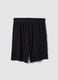 Schwarze Pyjama-Shorts aus Bio-Baumwolle_6