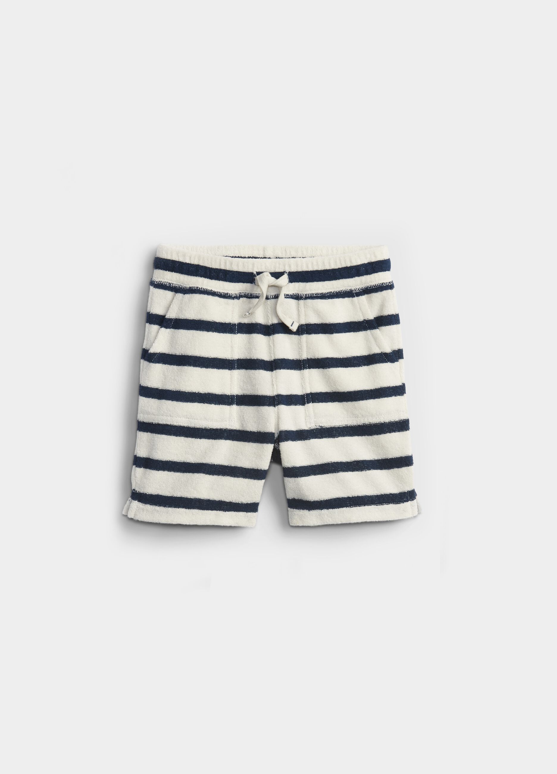 Terry shorts with stripes