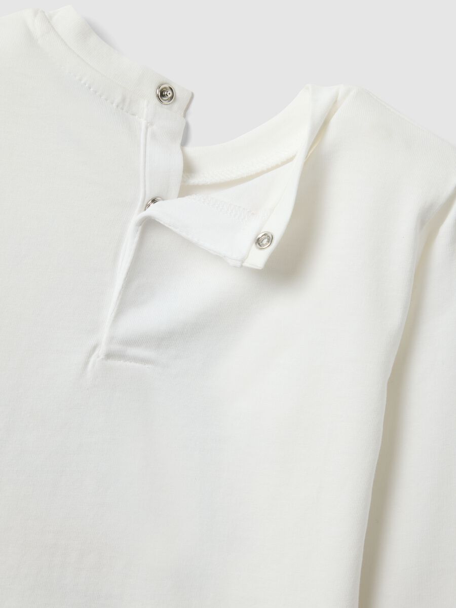 Wei&szlig;e Langarm-Baumwoll-T-Shirt f&uuml;r Kinder_3