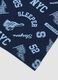 Boxer midi blu in cotone organico elasticizzato con stampa per bambino e ragazzo_3