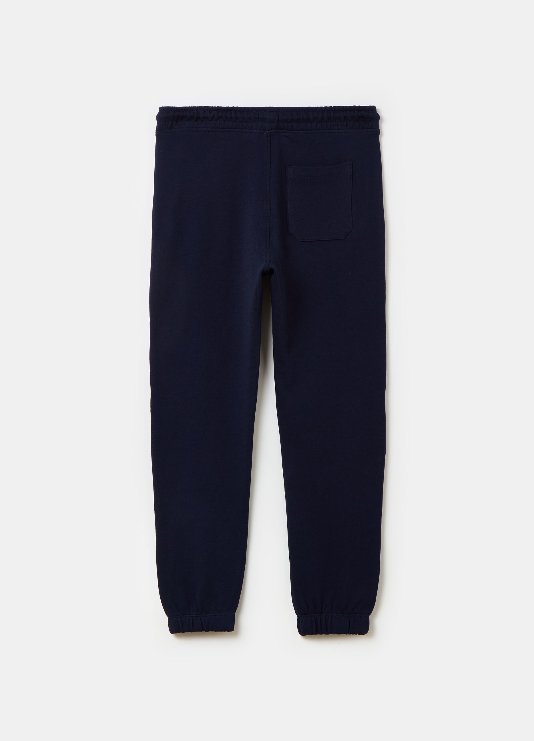Essential joggers in 100% organic cotton with drawstring