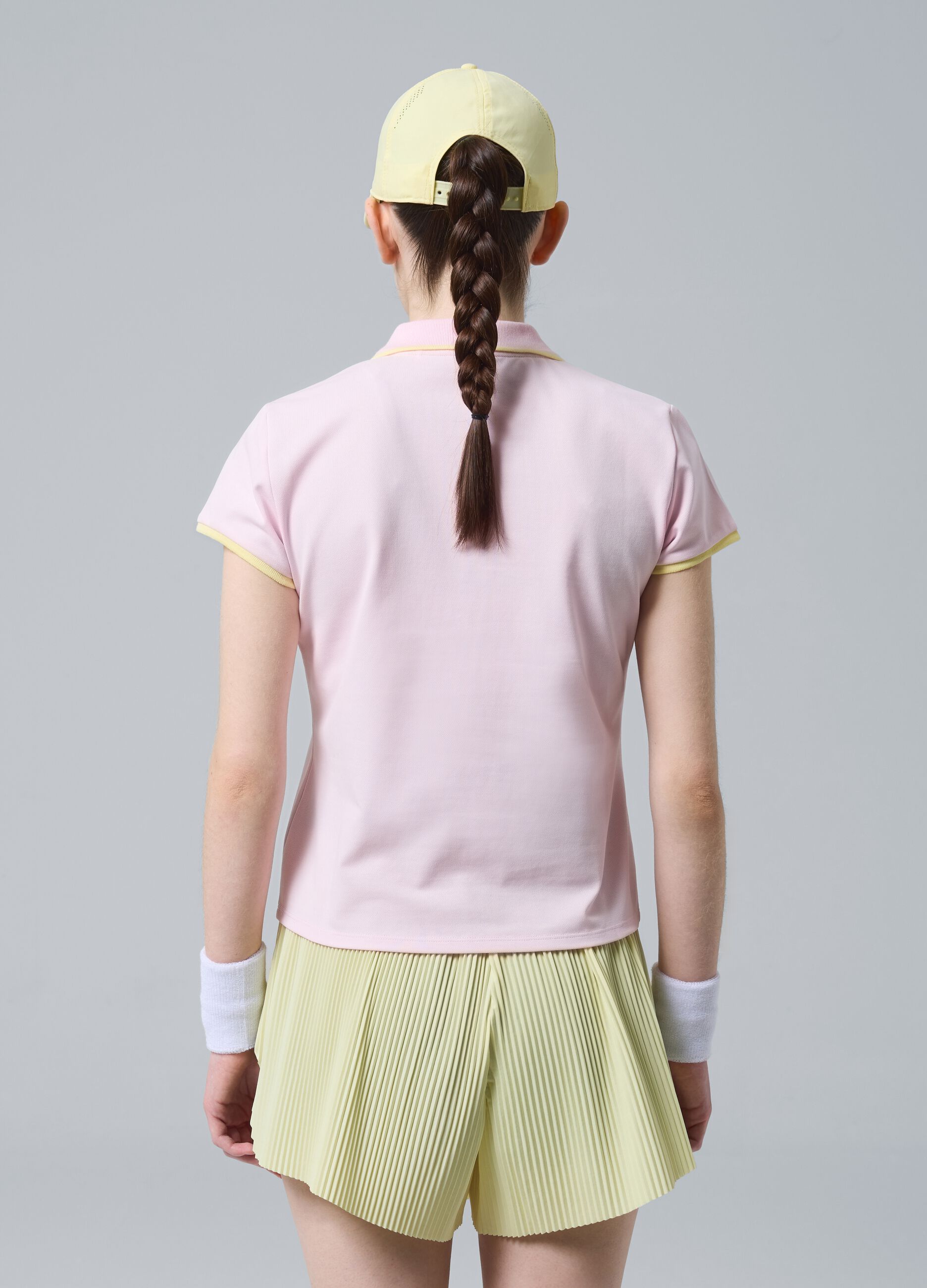 Rosa ALTAVIA COURT Sport-Poloshirt aus Stretch-Baumwolle