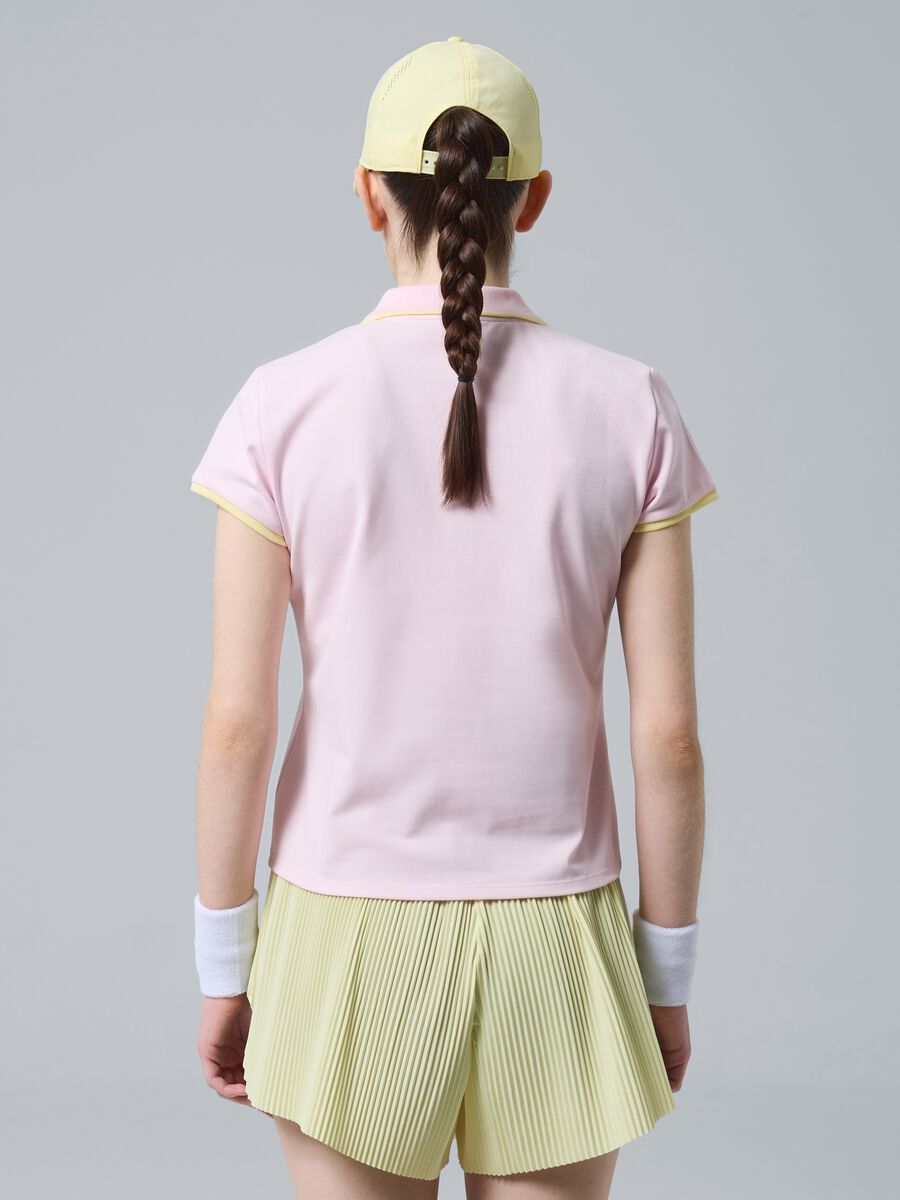 Rosa ALTAVIA COURT Sport-Poloshirt aus Stretch-Baumwolle_2