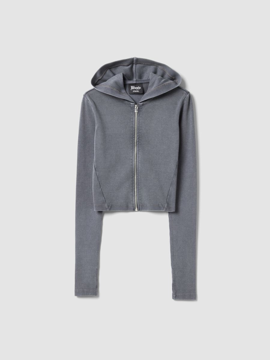 Ribbed Hoodie Vintage Grey_5