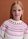 White crew-neck jacquard knit jumper, regular fit_0
