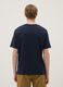 Blue pure cotton short sleeve relaxed fit T-shirt_3