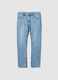 Super skinny light blue cotton blend jeans_4