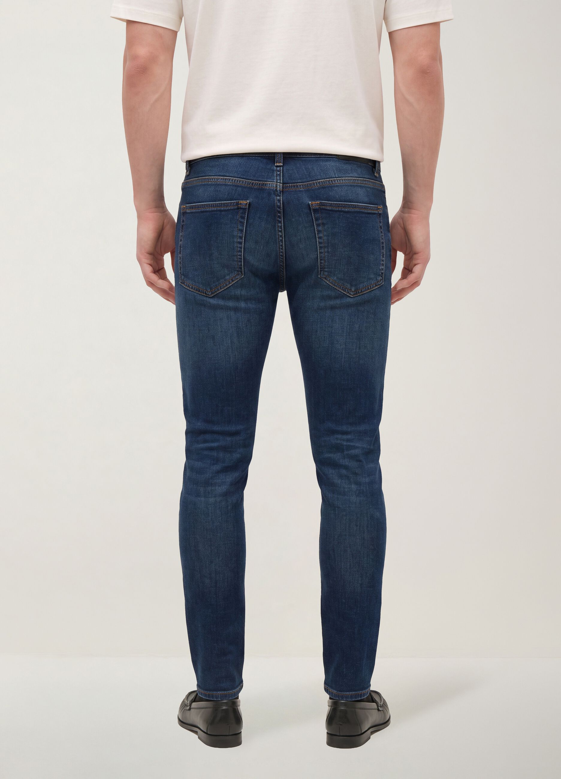 cal&ccedil;as de ganga skinny fit em algod&atilde;o el&aacute;stico