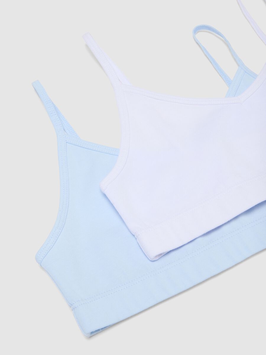 Zweierpack M&auml;dchen-BHs aus elastischer, mehrfarbiger Baumwolle_2