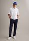 White cotton-blend polo shirt_1