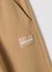 Pantaloni jogger marroni in puro cotone regular fit_2