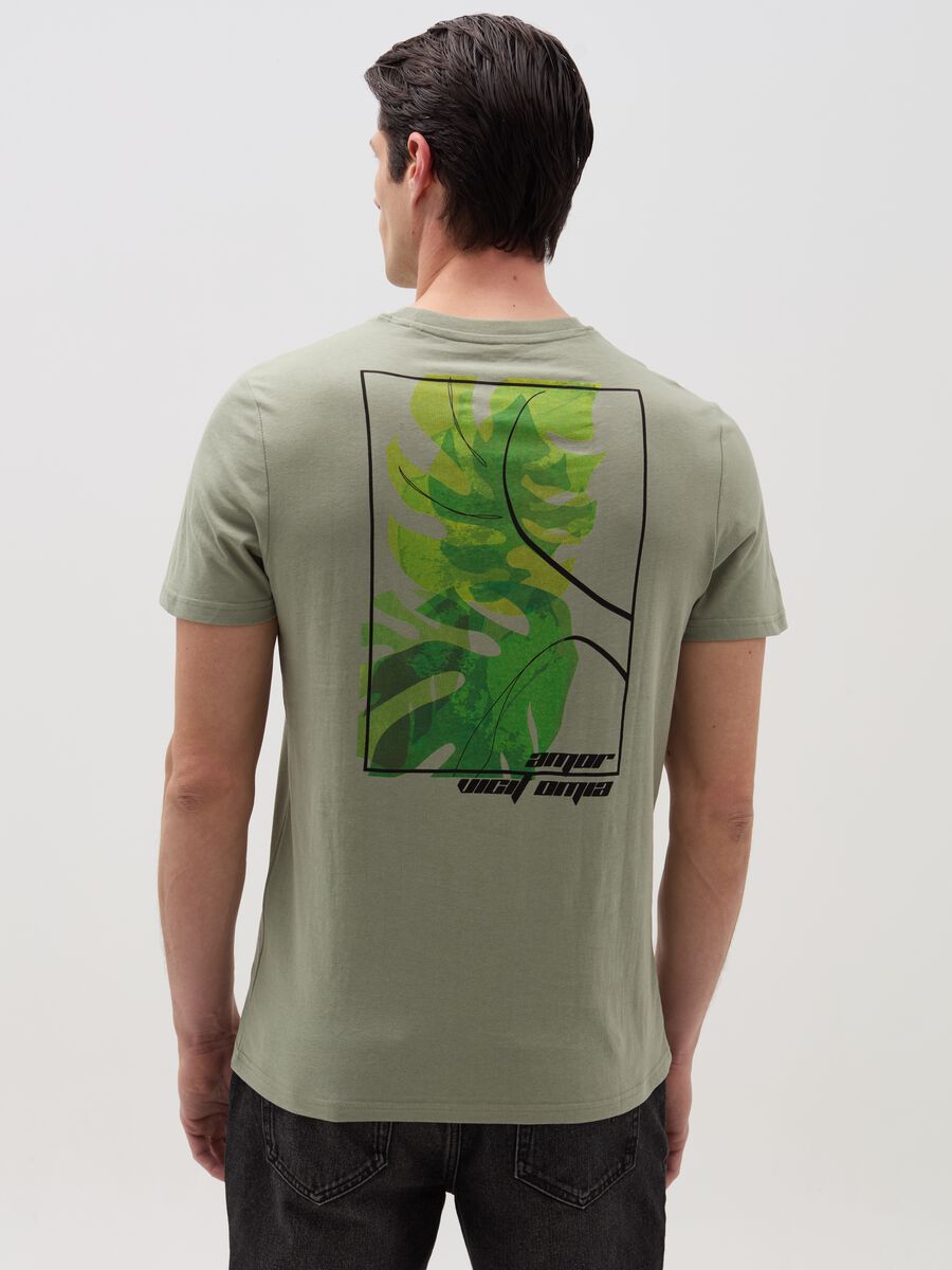 T-shirt with foliage print_2