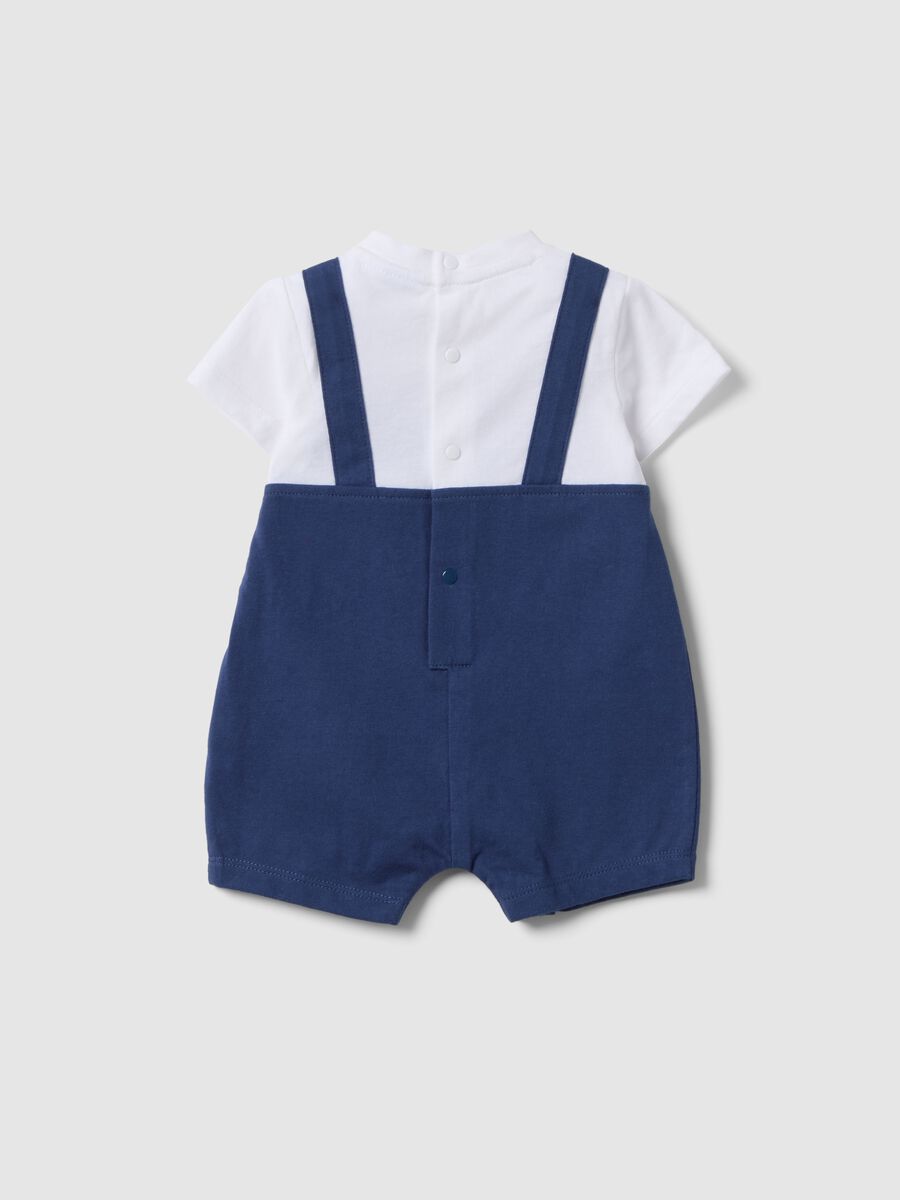 Multicolour Pure Cotton Baby Romper with Snap Closure_1