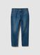 Blaue Regular Tapered Jeans aus Baumwoll- und Lyocell-Mix_4