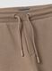 Beige organic cotton comfort-fit joggers for boys_3