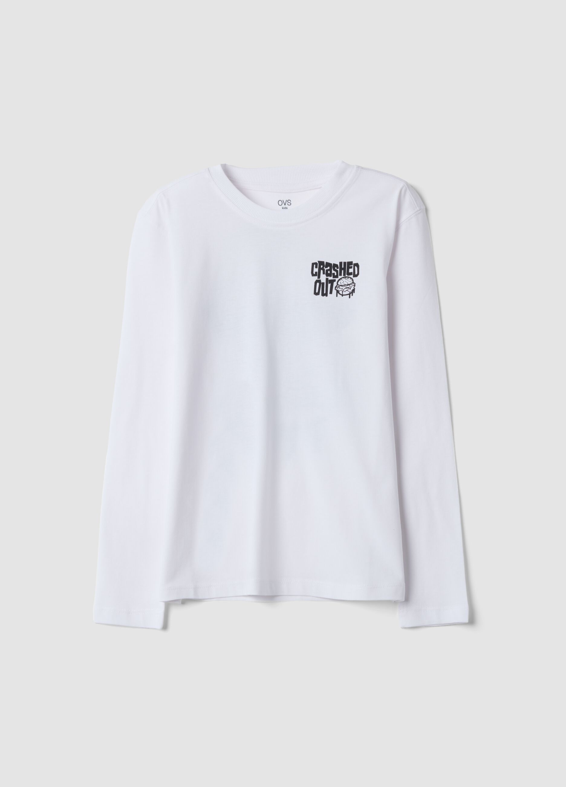 &Lambda;&epsilon;&upsilon;&kappa;ό T-shirt &alpha;&pi;ό 100% &omicron;&rho;&gamma;&alpha;&nu;&iota;&kappa;ό &beta;&alpha;&mu;&beta;ά&kappa;&iota;, relaxed &epsilon;&phi;&alpha;&rho;&mu;&omicron;&gamma;ή, &mu;&epsilon; &sigma;&tau;ά&mu;&pi;&alpha;