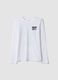 &Lambda;&epsilon;&upsilon;&kappa;ό T-shirt &alpha;&pi;ό 100% &omicron;&rho;&gamma;&alpha;&nu;&iota;&kappa;ό &beta;&alpha;&mu;&beta;ά&kappa;&iota;, relaxed &epsilon;&phi;&alpha;&rho;&mu;&omicron;&gamma;ή, &mu;&epsilon; &sigma;&tau;ά&mu;&pi;&alpha;_0