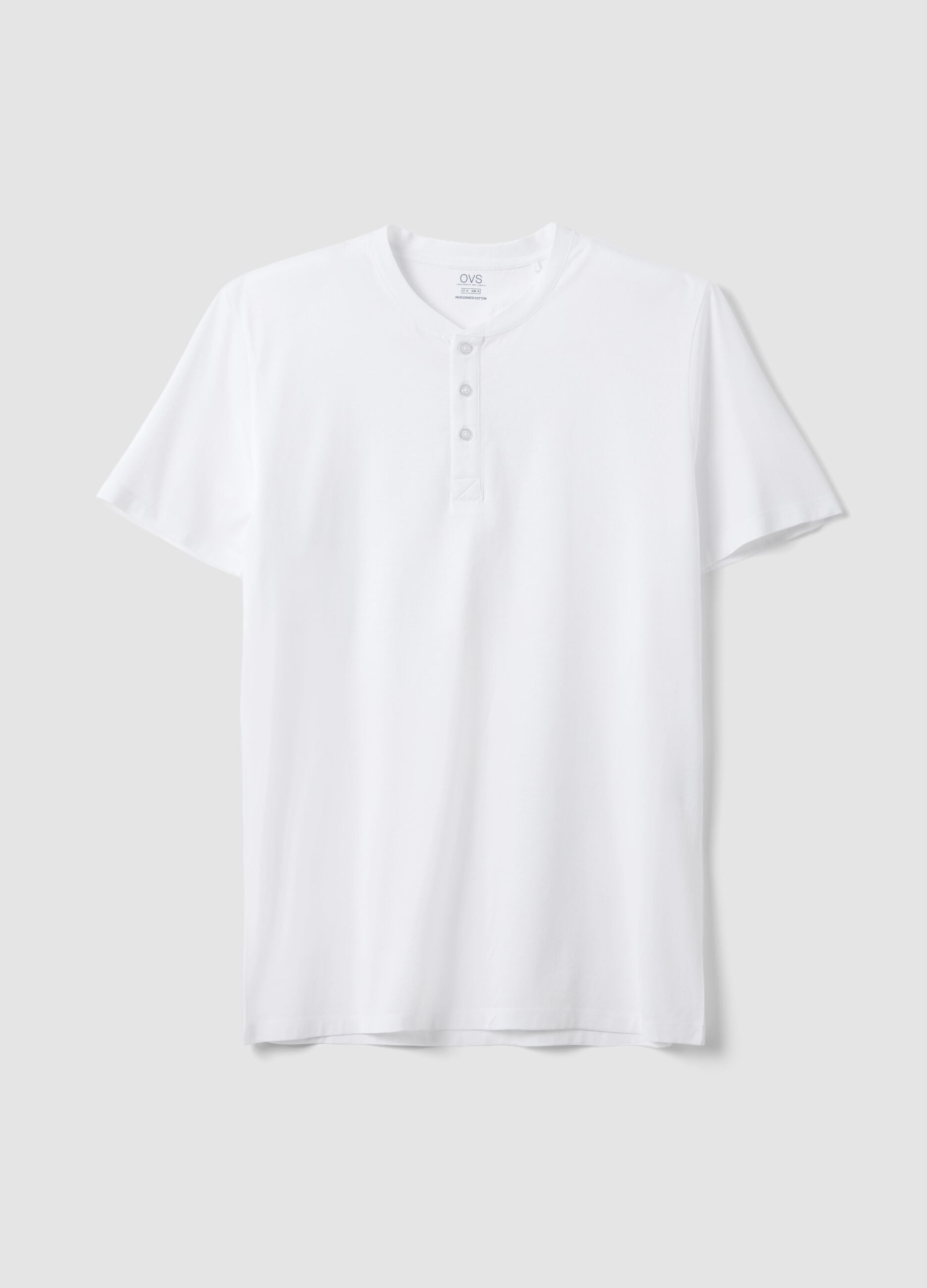 White pure cotton regular-fit T-shirt