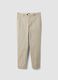 Beige regular-fit stretch cotton twill chino trousers_4
