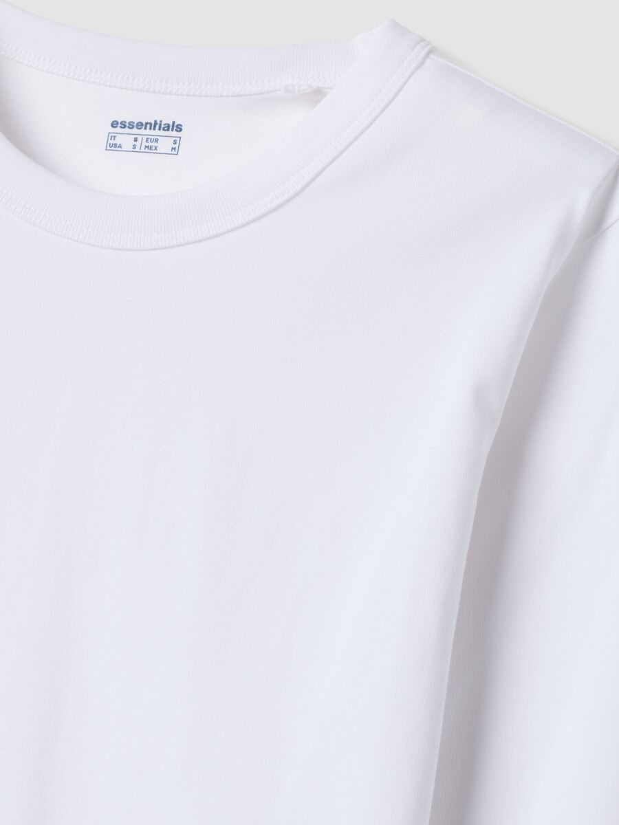 Wei&szlig;es Longsleeve-T-Shirt aus Jersey aus reiner Baumwolle, Regular Fit_1