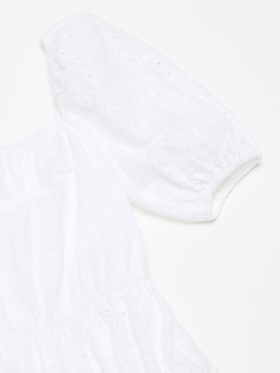 Tiered dress in broderie anglaise cotton_2