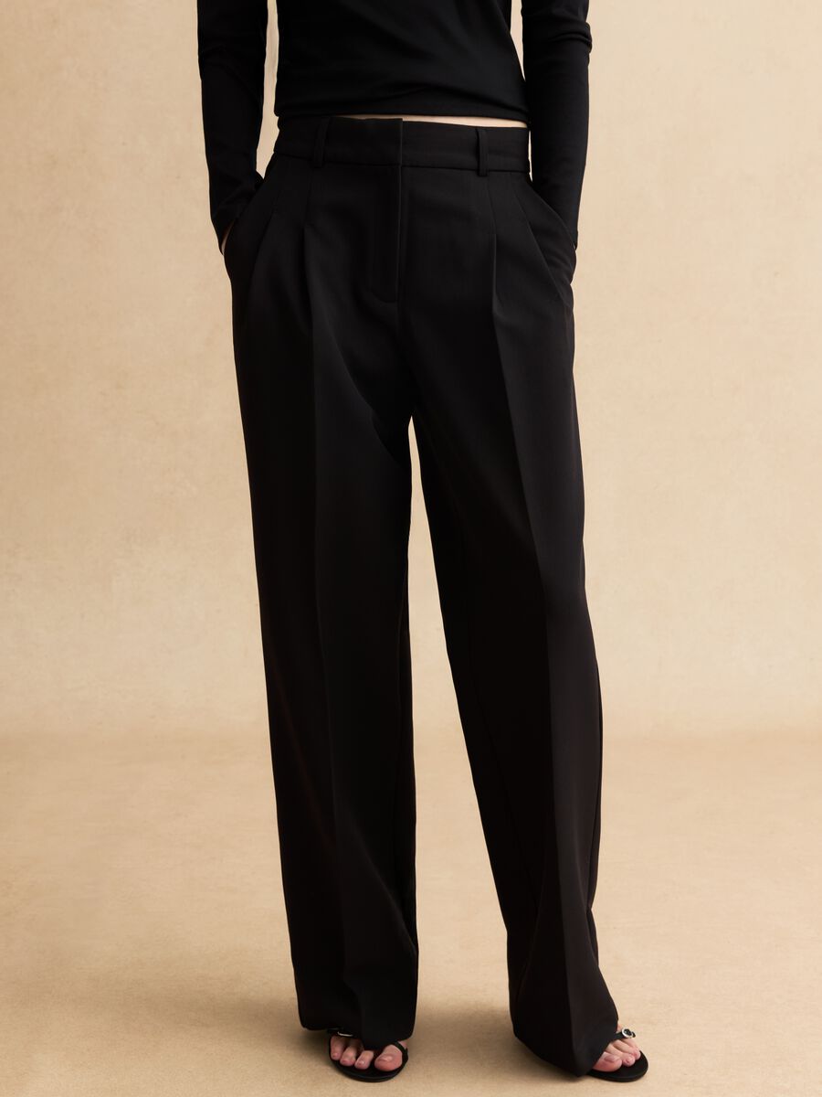 Cal&ccedil;as Pretas Largas Regular Fit_1