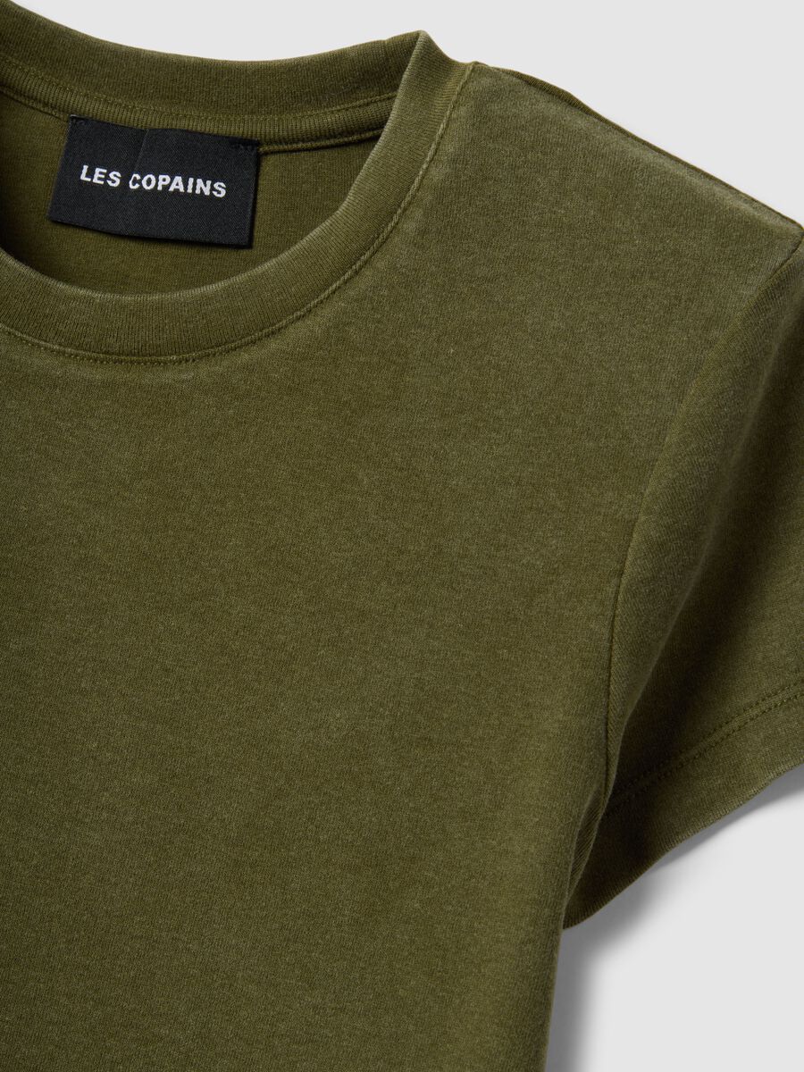 Fitted stretch cotton green t-shirt_5