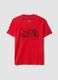 Red pure cotton T-shirt with Ducati print_6